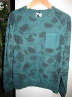 E1493 UNLOCKED mt S nieuw label sweatshirt donkergroen, Unlocked, Verzenden, Nieuw, Groen