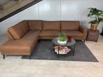 GRATIS LEVERING Hoekbank Cognac 290x210 GEREINIGD, Huis en Inrichting, Banken | Bankstellen, 250 tot 300 cm, Stof, Hoekbank, Ophalen of Verzenden