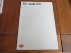 Folder Audi 200 Turbo, Audi 200 Quattro, Audi 200 Avant 1989, Ophalen of Verzenden, Zo goed als nieuw, Audi, Audi