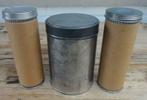 SALE Verweerd blik &  2 kartonnen kokertjes +  blikken dop, Ophalen of Verzenden