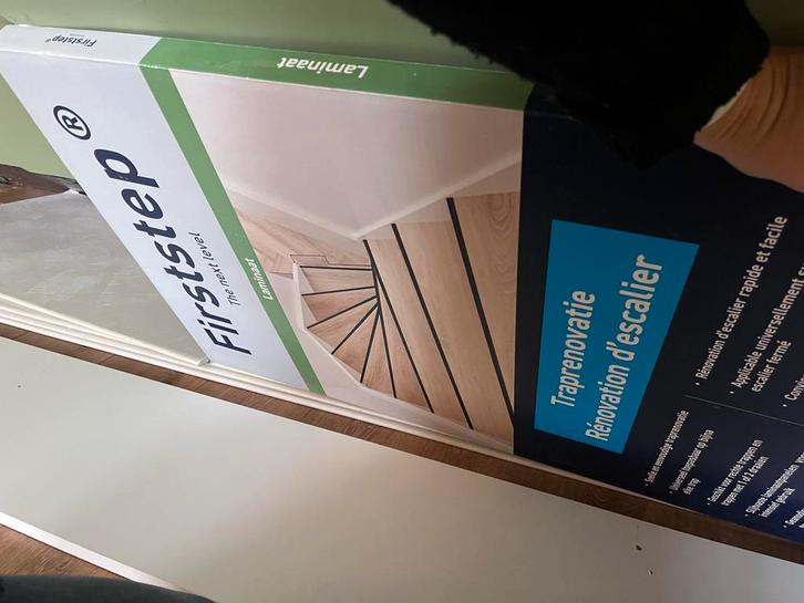 Traprenovatie laminaat First Step - Compleet Set, Doe-het-zelf en Verbouw, Hout en Planken, Nieuw, Plank, Overige houtsoorten