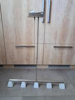 Keukenlamp mat metaal halogeen., Huis en Inrichting, Lampen | Hanglampen, Ophalen, Gebruikt, Metaal, 75 cm of meer