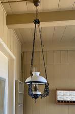 Antieke peteroleum-hanglamp, Antiek en Kunst, Antiek | Lampen, Ophalen