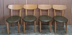 86 x houten cafestoelen Deense design stoelen Artek stijl, Ophalen of Verzenden, Zo goed als nieuw, Bruin, Vijf, Zes of meer stoelen
