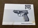 Duitstalig Instructieboekje handleiding Walther P5, Verzamelen, Militaria | Algemeen, Ophalen, Landmacht, Nederland, Boek of Tijdschrift