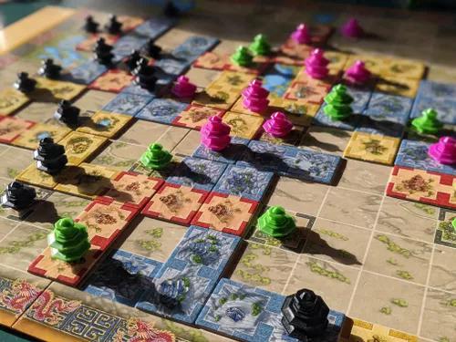Boardspel Qin van Reiner Knizia, Hobby en Vrije tijd, Gezelschapsspellen | Bordspellen, Gebruikt, Drie of vier spelers, Ophalen of Verzenden