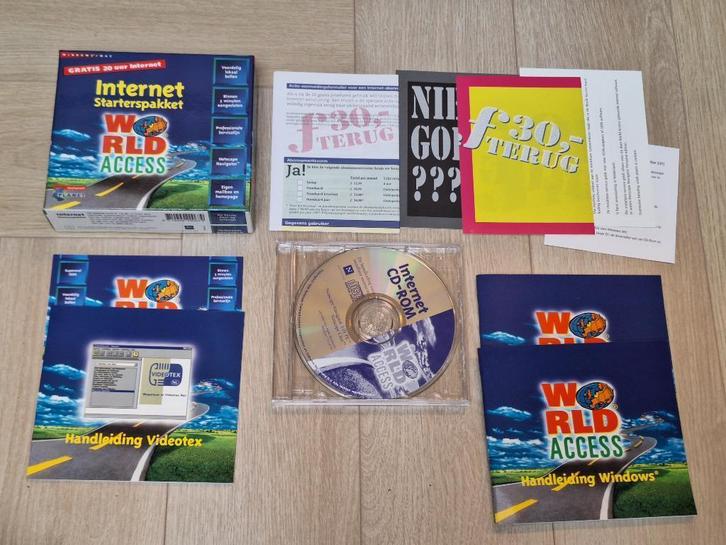 Internet Startspakket World Access (eind jaren 90!), Computers en Software, Vintage Computers, Ophalen of Verzenden