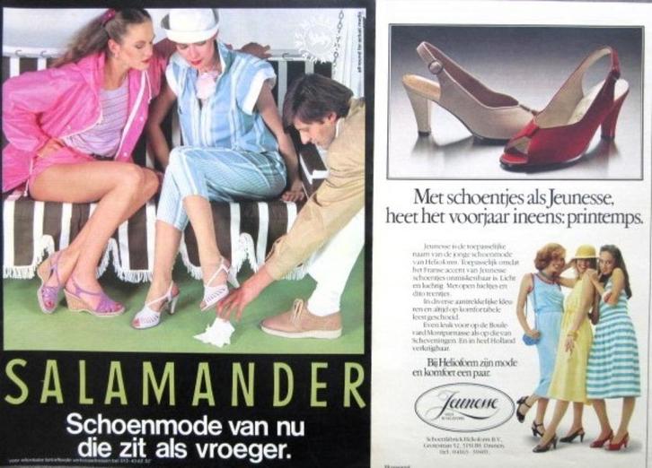 12 vintage advertenties reclames schoenen 80-81 Camel, Verzamelen, Merken en Reclamevoorwerpen, Gebruikt, Gebruiksvoorwerp, Verzenden