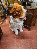 Vintage porseleinen sint bernard hond italié, Ophalen of Verzenden