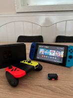 ZGAN- Nintendo Switch v1 met dock, controller en 4 joycon’s, Ophalen of Verzenden, Zo goed als nieuw, Met 1 controller, Switch Original
