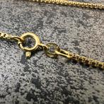 14k gouden ketting massief Venetiaanse schakel 60cm, Ophalen of Verzenden, Zo goed als nieuw, Goud
