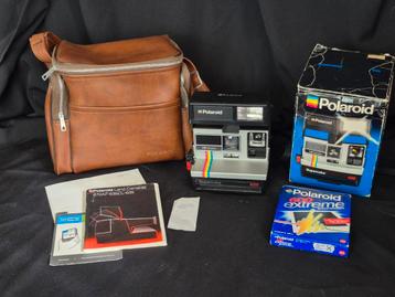 Polaroid  camera 635cl supercolor incl vintage tas beschikbaar voor biedingen