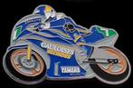 Yamaha motor pin- Gauloises blauw, Verzamelen, Verzenden, Nieuw, Transport, Button
