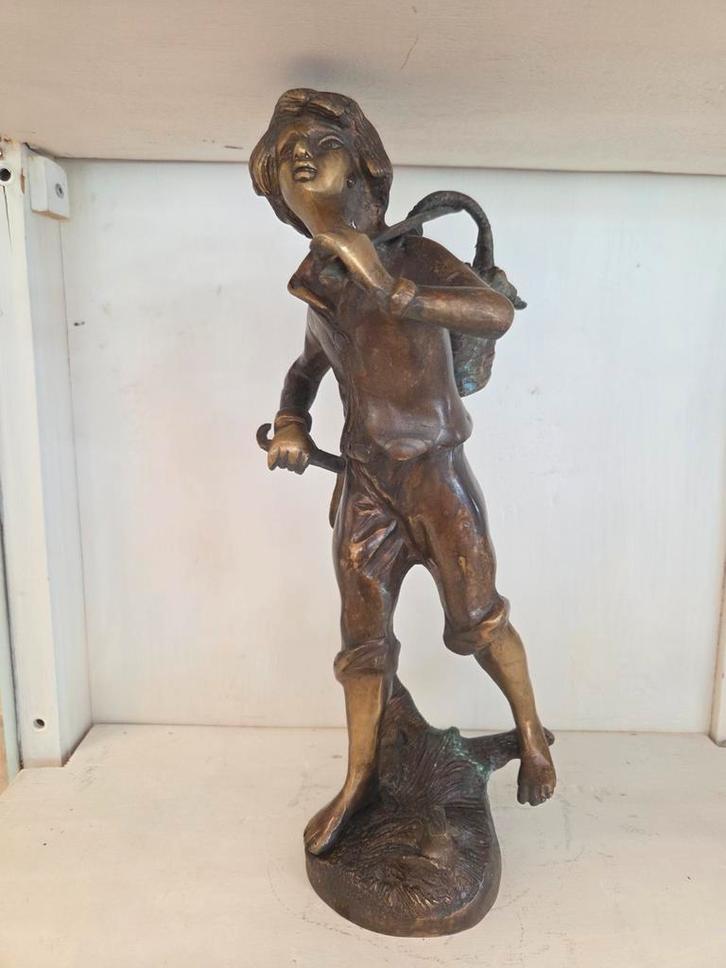 Antieke bronzen beeld gesigneerd door Ernest Rancoulet, Antiek en Kunst, Antiek | Koper en Brons, Ophalen