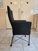 Montis Chaplin eetkamerstoel 6x zwart leder, Huis en Inrichting, Stoelen, Ophalen of Verzenden, Zo goed als nieuw, Zwart, Vijf, Zes of meer stoelen