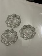 3 stuks onderzetters van glas, Antiek en Kunst, Ophalen of Verzenden