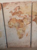 Drieluik de wereld canvas, Ophalen of Verzenden, Zo goed als nieuw