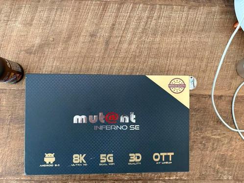 Mutant Inferno SE 8K IPTV Ontvanger, Audio, Tv en Foto, Mediaspelers, Zo goed als nieuw, Zonder harde schijf, HDMI, USB 2.0, Optische audio