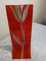 Aparte Vaas glas, Ophalen of Verzenden, Minder dan 50 cm, Rood, Glas