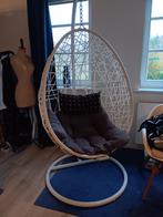 Hang stoel egg, Huis en Inrichting, Stoelen, Ophalen, Gebruikt, Wit, Metaal