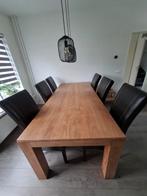 6 Eetkamerstoelen (bruin), Huis en Inrichting, Stoelen, Ophalen, Gebruikt, Bruin, Vijf, Zes of meer stoelen