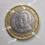 1 euro spanje 2003 misdruk centrering en rand, Postzegels en Munten, Munten | Europa | Euromunten, Ophalen of Verzenden, Spanje
