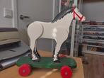 Houten Speelgoed Paard op Wielen - Vintage, Ophalen of Verzenden