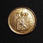 Penning 'gouden tientje' Willem 3 1876, Verzenden, Overige materialen, Nederland