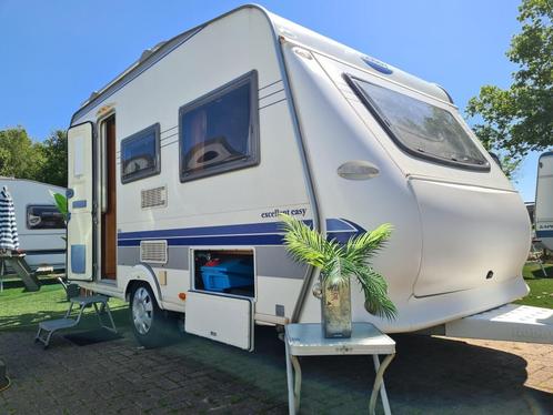 HOBBY EXCELLENT EASY 400 SF MOVER VOORTENT & LUIFEL, Caravans en Kamperen, Caravans, Bedrijf, 750 - 1000 kg, Treinzit, Hobby, Dwarsbed