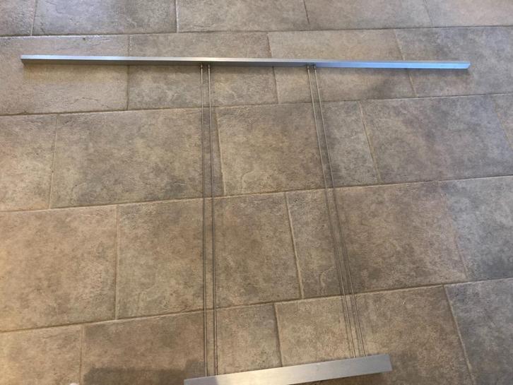 lamp Ferrolight afmeting 1.60 breed hoog 1.05, Huis en Inrichting, Lampen | Hanglampen, Zo goed als nieuw, 75 cm of meer, Metaal