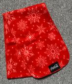 Rode Coca-Cola sjaal met witte sneeuwvlokken., Ophalen of Verzenden, Zo goed als nieuw, Reclamebord