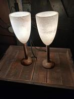 Set van 2 tafel lampen met marmeren voet, Ophalen, Zo goed als nieuw, Minder dan 50 cm