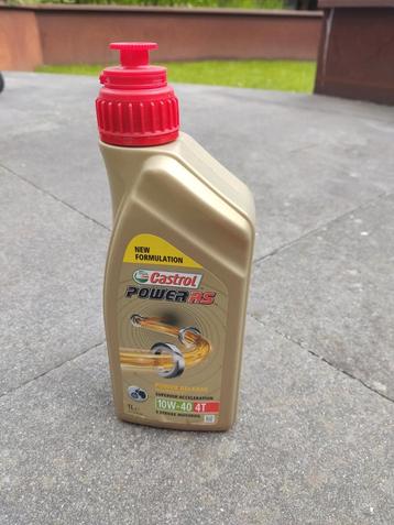 1 liter Castrol Power RS 10W-40 4T beschikbaar voor biedingen