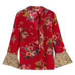 TwinSet Milano bloes bloem met pantermouw mt 36 (was €179), Twinset, Nieuw, Ophalen of Verzenden, Maat 36 (S)