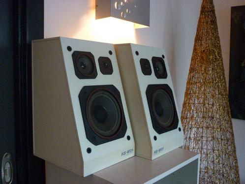 Hitachi HS-W01 boxen luidsprekers 1986 vintage Denmark Japan, Audio, Tv en Foto, Luidsprekers, Gebruikt, Overige typen, Overige merken