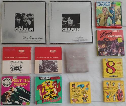 Super 8 film pakket super8 oa Charlie Chaplin Buster Keaton, Audio, Tv en Foto, Filmrollen, 8mm film, Ophalen