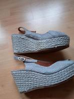 Grijs blauwe sandalen sleehakken van Via Vai maat 39, Grijs, Sandalen of Muiltjes, Via Vai, Zo goed als nieuw
