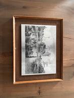 Gravure op ijzer dordrecht de groote kerk, Antiek en Kunst, Ophalen of Verzenden
