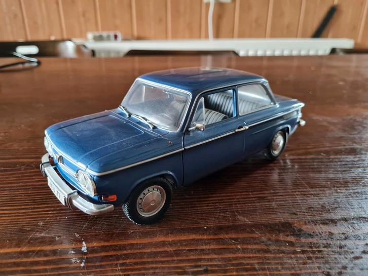 1:18 NSU TT Blauw Revell, Hobby en Vrije tijd, Modelauto's | 1:18, Zo goed als nieuw, Auto, Revell, Ophalen of Verzenden