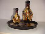Regina Gouda plateel keramiek flessen op schaal jr.ca.1925., Antiek en Kunst, Antiek | Keramiek en Aardewerk, Ophalen of Verzenden