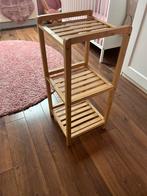 Houten Opbergrek met 3 Planken, Huis en Inrichting, Ophalen, Met plank(en), Minder dan 50 cm, Zo goed als nieuw