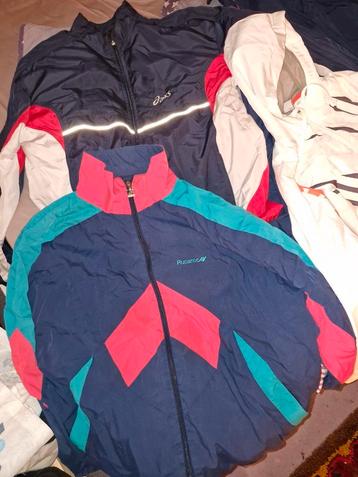 4 x 90's Windjacks (Asics, Rucanor, 2x Nike), maat L/XL beschikbaar voor biedingen