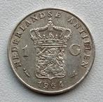 Zilveren Gulden Nederlandse Antillen 1964, Postzegels en Munten, Munten | Nederland, 1 gulden, Koningin Juliana, Verzenden, Zilver