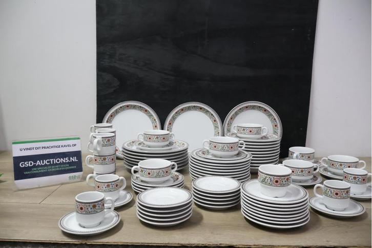 Grote Serviesset van Royal mosa, Antiek en Kunst, Antiek | Servies compleet, Ophalen of Verzenden