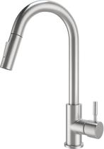 uittrekbare geschuurde keukenkraan Nieuw in doos, Verzenden, Nieuw, Rvs, Kraan