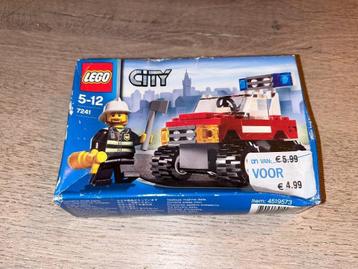 Lego City set 7241 - Fire Car - nieuw in doos beschikbaar voor biedingen