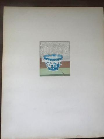 Toine Moerbeek, stilleven 1971, afm. 12,5 bij 11 cm., uniek! beschikbaar voor biedingen
