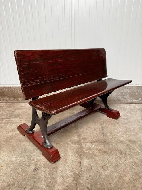 antieke SCHOOLBANK of TRAMBANK uitklapbaar kinderbureau 1920, Kinderen en Baby's, Kinderkamer | Tafels en Stoelen, Zo goed als nieuw
