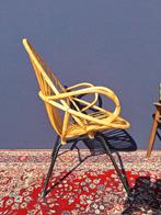 Vintage rotan fauteuil Rohe van Sliedrecht Noordwolde style, Gebruikt, Vintage, Riet of Rotan, Ophalen of Verzenden