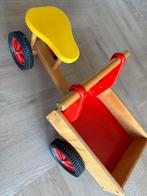 Houten bakfiets, Kinderen en Baby's, Speelgoed | Houten speelgoed, Ophalen, Gebruikt, Rij- of Hobbelspeelgoed